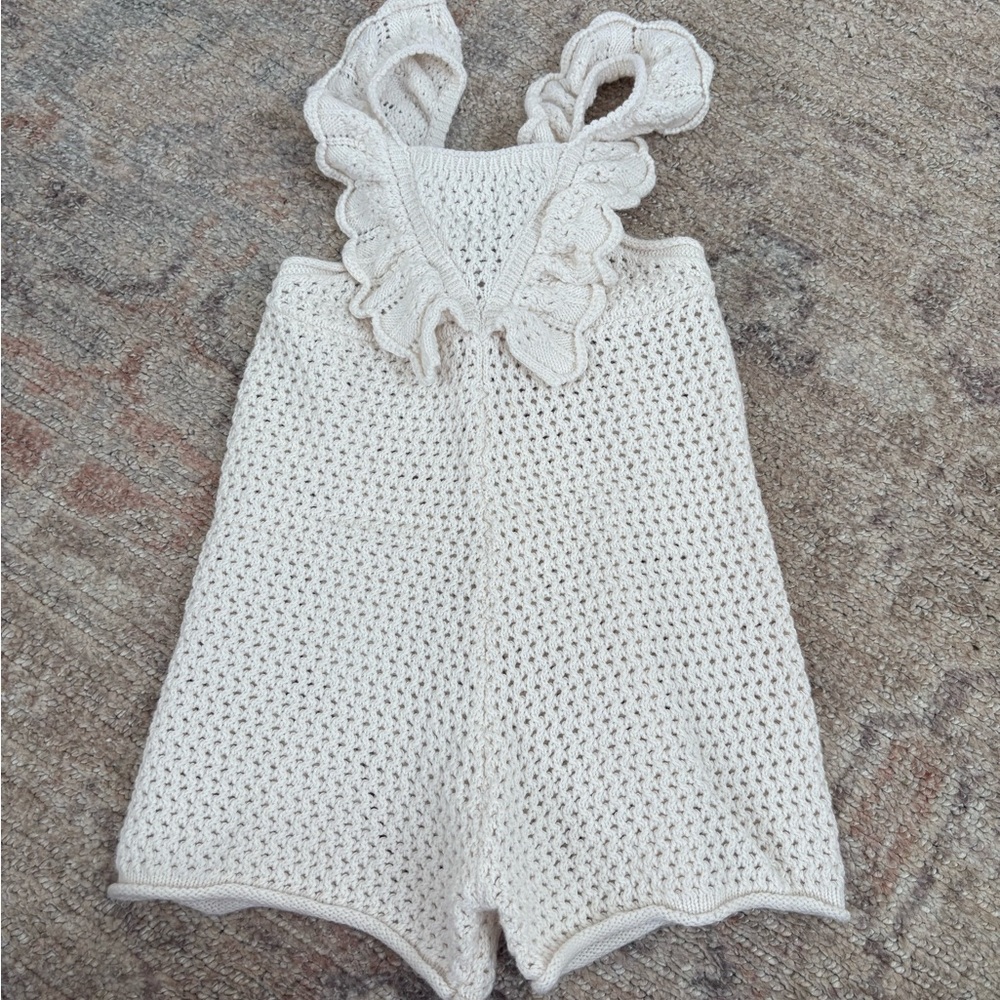 Zara Ivory Knit Kids Romper